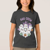 Boo Crew Ghosts Halloween Tri-Blend Shirt (Vorderseite)