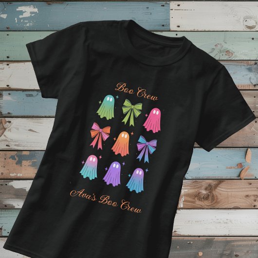 Boo Crew Ghosts Personalisiert Spooky Geschenk T-Shirt