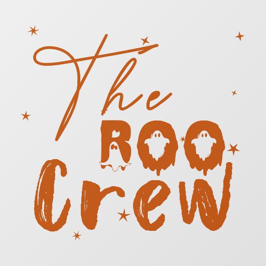 Boo Crew Halloween Boo Fensteraufkleber (Blatt)
