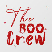 Boo Crew Halloween Boo Fensteraufkleber (Blatt)