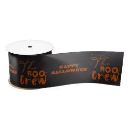 Boo Crew Halloween Boo Ribbon Satinband