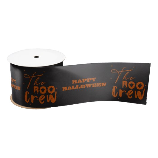 Boo Crew Halloween Boo Ribbon Satinband (Spule)