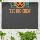 Boo Crew Halloween-Geist-Kürbis-Design_1 Geschirrtuch (Gefaltet)