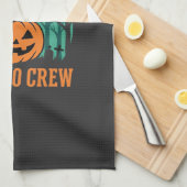 Boo Crew Halloween-Geist-Kürbis-Design_1 Geschirrtuch (Viertel Falte)