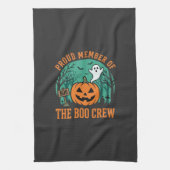 Boo Crew Halloween-Geist-Kürbis-Design_1 Geschirrtuch (Vertikal)