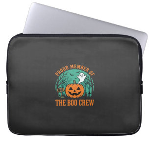 Boo Crew Halloween-Geist-Kürbis-Design_1 Laptopschutzhülle