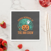 Boo Crew Halloween-Geist-Kürbis-Design_1 Serviette (Beispiel)