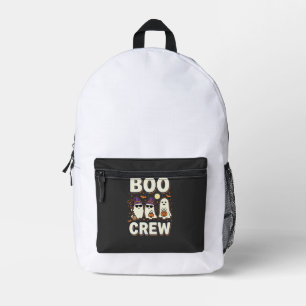 Boo Crew Halloween-Geister Vektor-Design_1 Bedruckter Rucksack