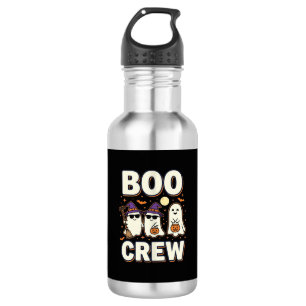 Boo Crew Halloween-Geister Vektor-Design_1 Edelstahlflasche