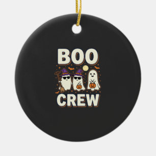 Boo Crew Halloween-Geister Vektordesign_1 Keramik Ornament