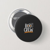 Boo Crew Halloween-Geisterdesign_1 Button (Vorne & Hinten)