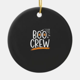 Boo Crew Halloween-Geisterdesign_1 Keramik Ornament