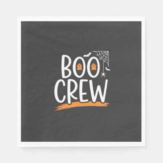 Boo Crew Halloween-Geisterdesign_1 Serviette (Vorderseite)