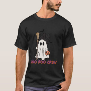 Boo Crew Halloween Ghost Hexendesign mit Pumpkin T-Shirt
