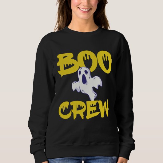 Boo Crew Halloween I Cute Spooky Group Party Outfi Sweatshirt (Vorderseite)