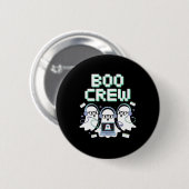 Boo-Crew Halloween IT-Help-Desk-Support-Steg Button (Vorne & Hinten)