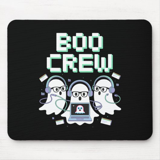 Boo-Crew Halloween IT-Help-Desk-Support-Steg Mousepad (Vorne)