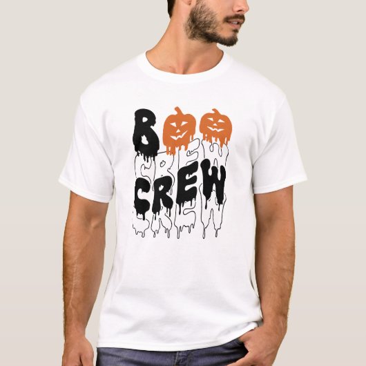 Boo Crew Halloween Matching Familie Männer T-Shirt (Vorderseite)
