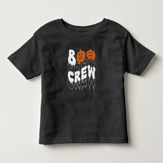 Boo Crew Halloween Matching Familienkind Kleinkind T-shirt (Vorderseite)