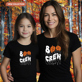 Boo Crew Halloween Matching Family Girls T-Shirt