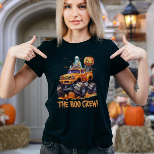 Boo Crew Halloween Monster Truck T-Shirt