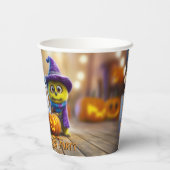 Boo Crew Halloween Niedlich Monster Ghost Skelett Pappbecher (Rückseite)