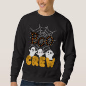 Boo Crew Halloween Sweatshirt mit Niedlichen Geist (Vorderseite)