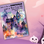 Boo Crew Hauptquartier Spuk House Halloween Einladung