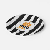 Boo Crew Jack O Lantern Halloween Party Pappteller (Schrägansicht)