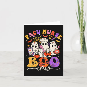 Boo Crew Kostüm Funny Nurse Ghost Halloween Karte