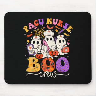 Boo Crew Kostüm Funny Nurse Ghost Halloween Mousepad