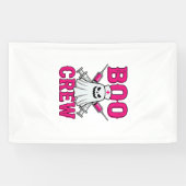 Boo Crew Krankenschwester Geist Halloween Banner (Horizontal)