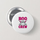Boo Crew Krankenschwester Geist Halloween Button (Vorne & Hinten)