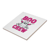 Boo Crew Krankenschwester Geist Halloween Fliese (Seite)