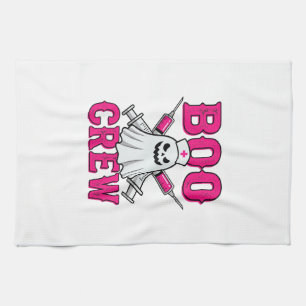 Boo Crew Krankenschwester Geist Halloween Geschirrtuch