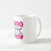 Boo Crew Krankenschwester Geist Halloween Kaffeetasse (VorderseiteRechts)