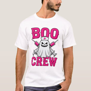 Boo Crew Krankenschwester Geist Halloween T-Shirt