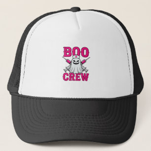 Boo Crew Krankenschwester Geist Halloween Truckerkappe