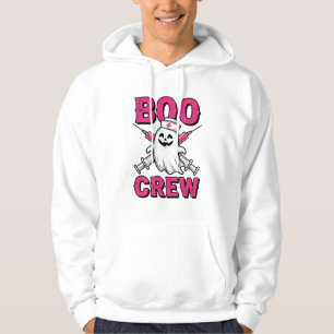Boo Crew Krankenschwester Geist Halloween Vektor D Hoodie