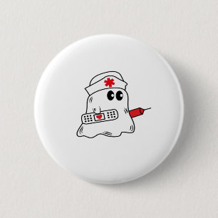 Boo-Crew-Krankenschwester halloween Shirt nurse sh Button