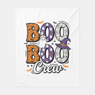 Boo Crew Krankenschwester Halloween Vintage Shirt Fleecedecke