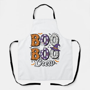 Boo Crew Krankenschwester Halloween Vintage Shirt Schürze