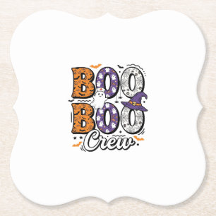 Boo Crew Krankenschwester Halloween Vintage Shirt Untersetzer