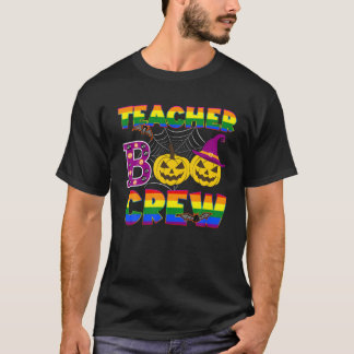 Boo Crew LGBT Rainbow - Halloween-Lehrer T-Shirt