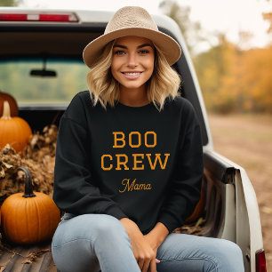 Boo Crew Mama Family Halloween Sweatshirt