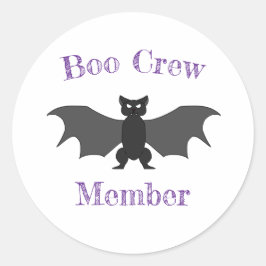 Boo Crew Member Bat Sticker Set