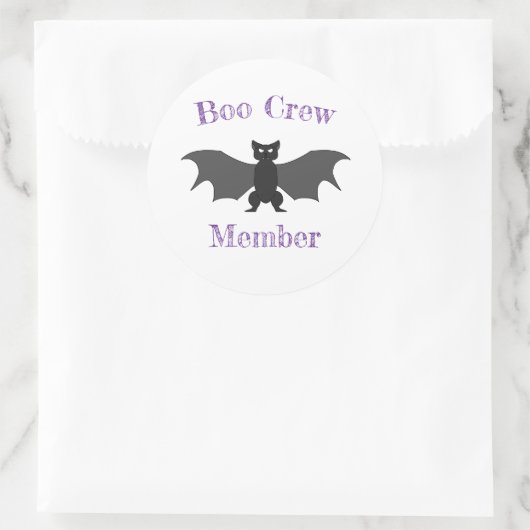 Boo Crew Member Bat Sticker Set (Tasche)