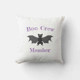 Boo Crew Member Bat Throw Kissen