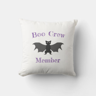 Boo Crew Member Bat Throw Kissen
