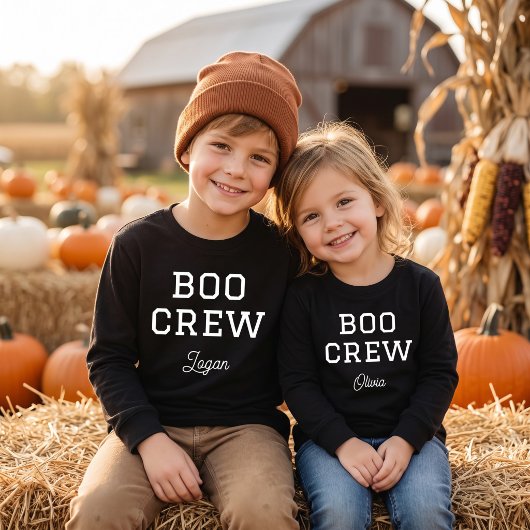 Boo Crew Mit Monogramm Halloween